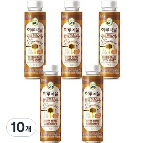 에치와이 야쿠르트 하루곡물 달달 미숫가루, 10개, 50g