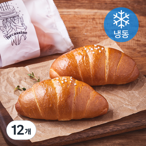 베카신 버터 소금빵 (냉동), 65g, 1개입, 12개