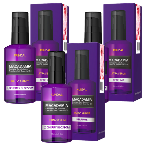 쿤달 울트라 세럼 헤어 에센스 체리블라썸향, 100ml, 3개