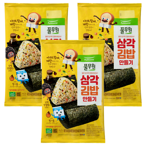 풀무원 삼각 김밥 만들기 세트 44.2g, 3세트