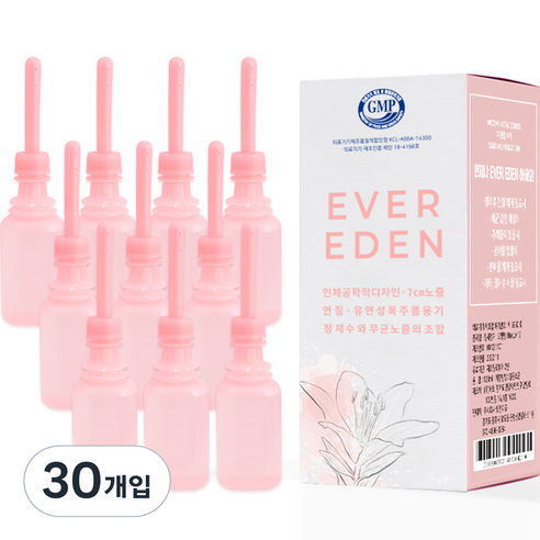 에버에덴 일회용 여성청결제, 120ml, 30개