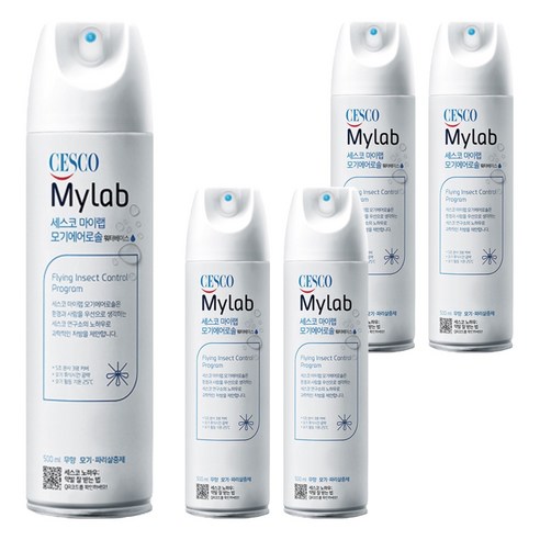 세스코마이랩 모기 에어로솔 워터베이스 무향, 5개, 500ml