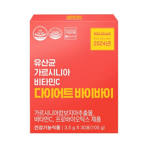 유산균 가르시니아 비타민C 다이어트 바이바이, 105g, 1개