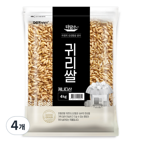 더담은 캐나다산 귀리쌀, 4kg, 4개