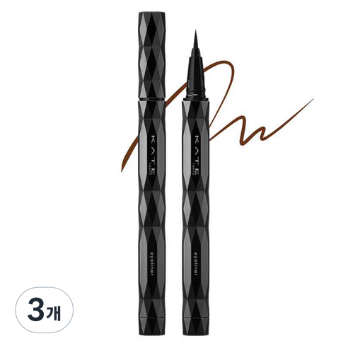케이트 슈퍼 샤프 라이너 EX4.0 BR-1, 내추럴 브라운, 3개