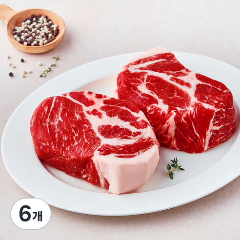 미국산 목살 수육보쌈용 (냉장), 6개, 1kg