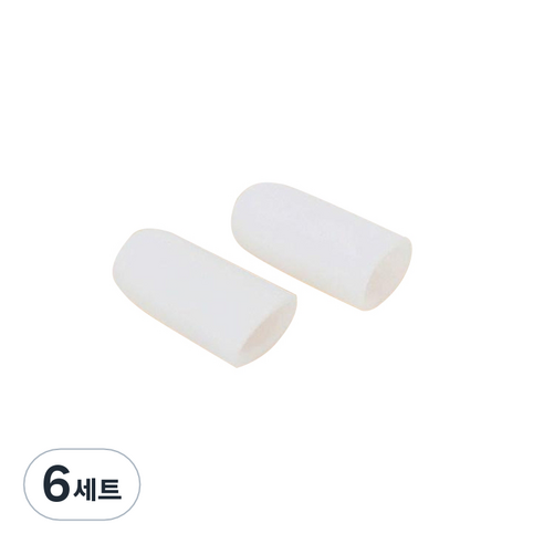 실리콘 엄지발가락 보호캡 성인용, 6세트