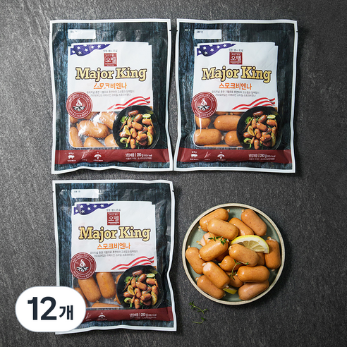 오뗄 메이저 킹 스모크비엔나, 280g, 12개