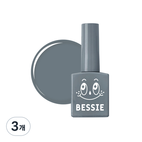 베씨 컬러 젤 11ml, M03 밀리터리 그레이, 3개