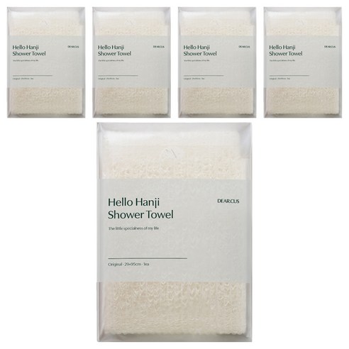 디어커스 안녕한지 샤워타월, 1개입, 5개