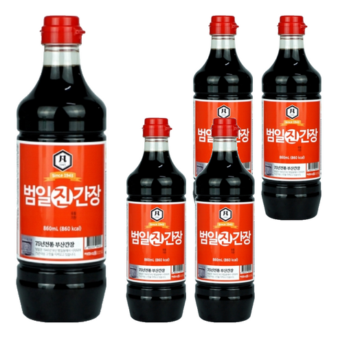 범일 진간장, 860ml, 5개