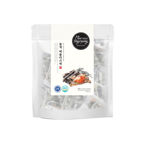 해통령 꽃게 해물다시팩, 15g, 6개