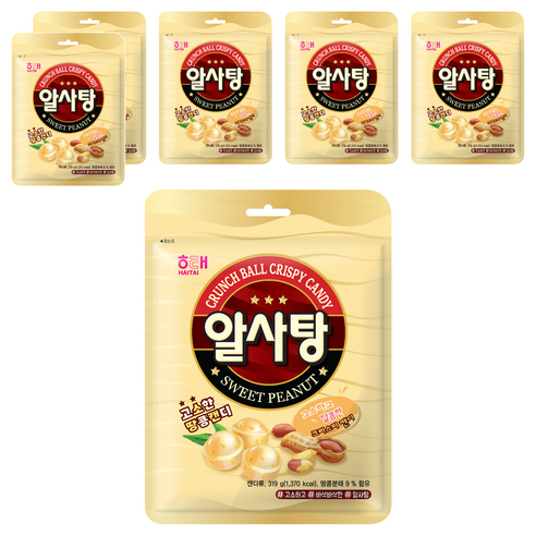 해태제과 알사탕, 319g, 6개