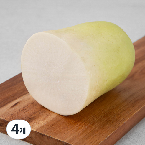 국내산 친환경 절단무, 400g, 1개, 4개