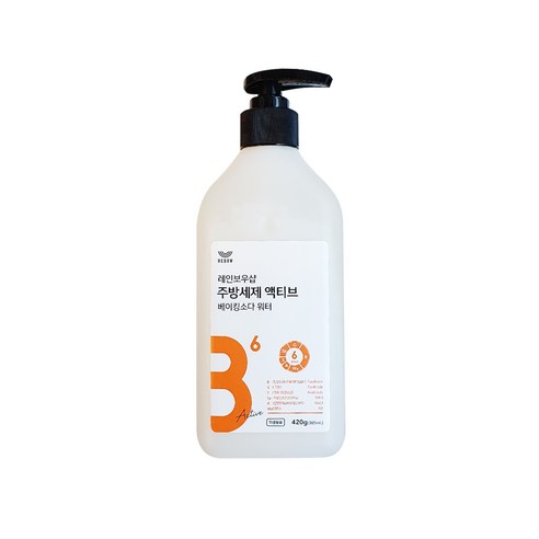 레인보우샵 주방세제 액티브 베이킹소다 워터, 420g, 1개