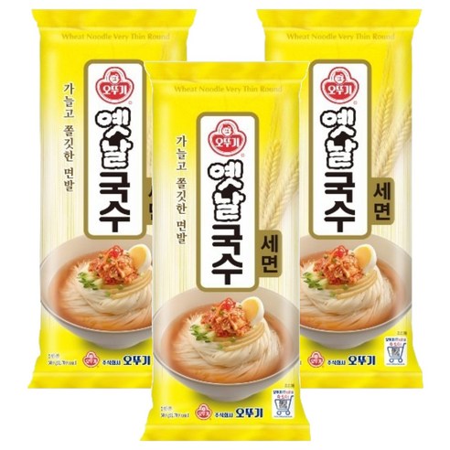 오뚜기옛날 국수 세면, 500g, 3개