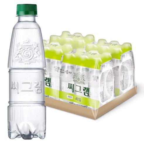 씨그램 라임 무라벨 탄산수, 350ml, 24개 생수/음료