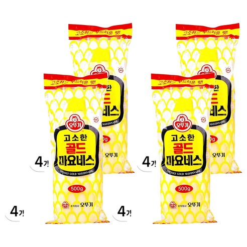 오뚜기 골드 마요네즈, 500g, 4개
