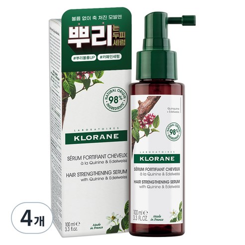 클로란 퀴닌 에델바이스 두피 세럼, 100ml, 4개