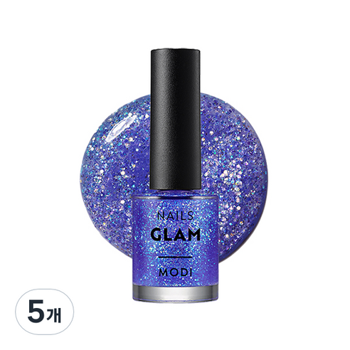 에뛰드 모디 글램 네일즈 9ml, 113호 크로우스블루, 5개