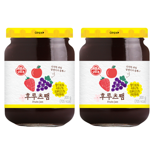 오뚜기 후르츠쨈, 300g, 2개