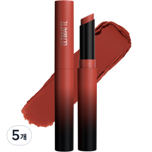 메이블린 뉴욕 얼티매트 립스틱 1.7g, 899 브릭 로즈, 5개