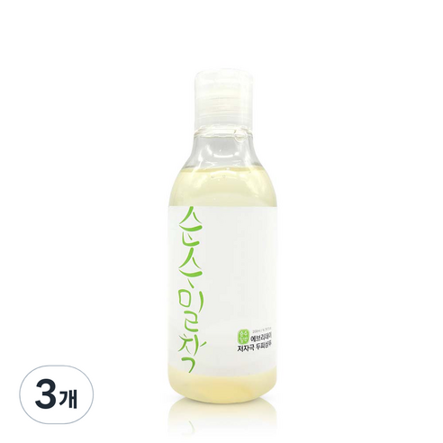 순수밀착 에브리데이 지성 두피 샴푸 허브향, 3개, 200ml