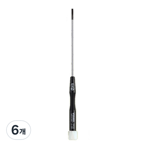 베셀 정밀 일자 드라이버 9900 A03 3 x 100 mm, 6개