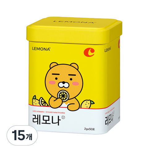 레모나 카카오 프렌즈 에디션 틴케이스 랜덤발송 50p, 100g, 15개