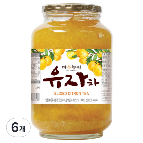 다농원 유자차, 1kg, 1개입, 6개