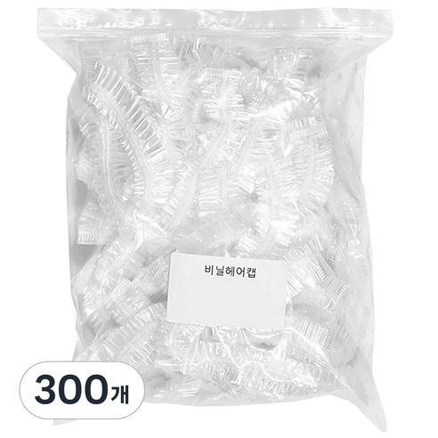 박준 비닐 헤어캡, 투명, 300개