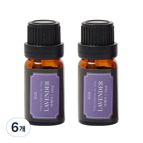 알레 비건 아로마 에센셜 오일 라벤더, 10ml, 6개