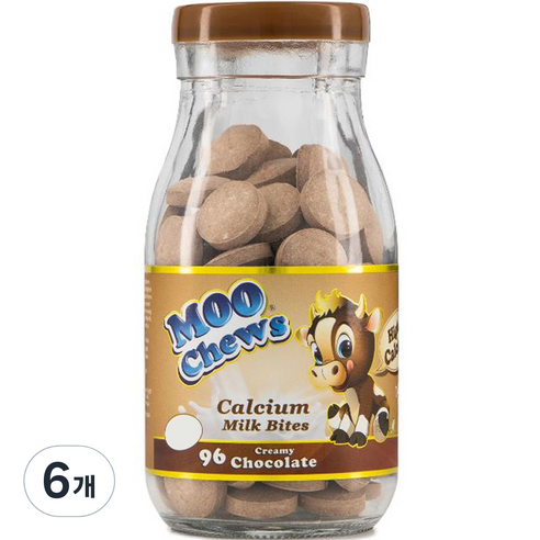 무츄스 크리미초코맛 캔디, 57.6g, 6개