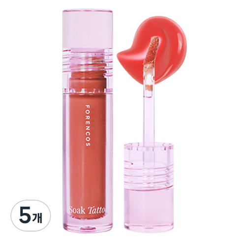 포렌코즈 속타투 틴트, 02 리르, 3.1ml, 5개