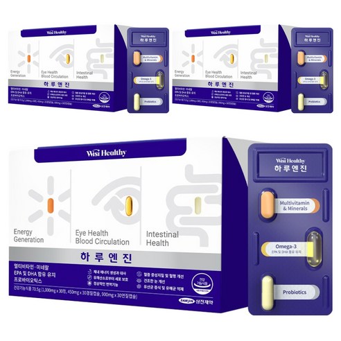 위시헬씨 하루엔진 멀티비타민, 30회분, 3개