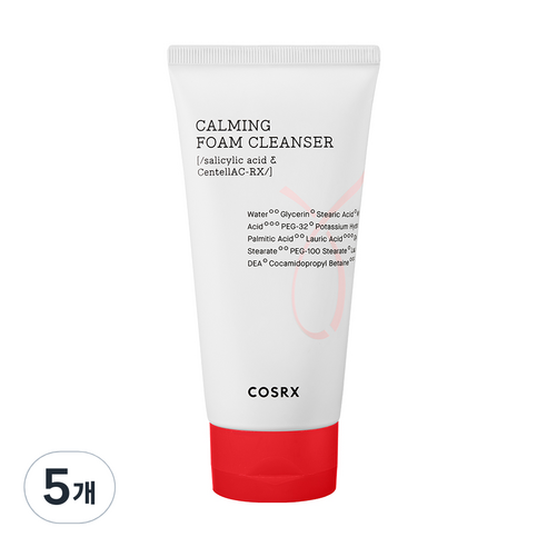 코스알엑스 에이씨 컬렉션 카밍 폼 클렌저, 150ml, 5개