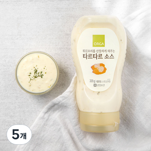 올가 타르타르 소스, 320g, 5개