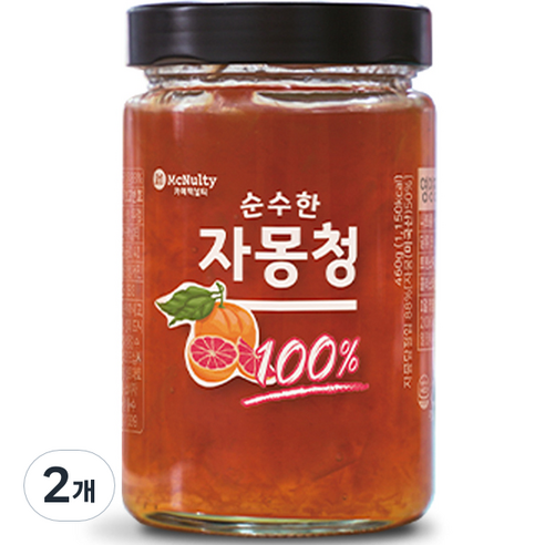 맥널티커피 순수한 자몽청, 460g, 1개입, 2개