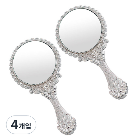 세븐스타 미미공주거울 소형, 실버, 4개