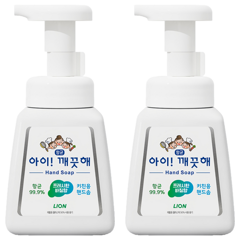 아이깨끗해 키친용 핸드솝 프레시한 바질향, 250ml, 2개