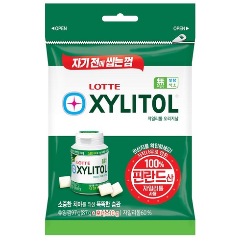 롯데제과 자일리톨 껌 오리지날 리필, 97g, 1개 - 가격 변동 추적 그래프 - 역대가