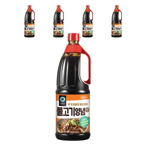 청정원 불고기양념 진, 2kg, 5개