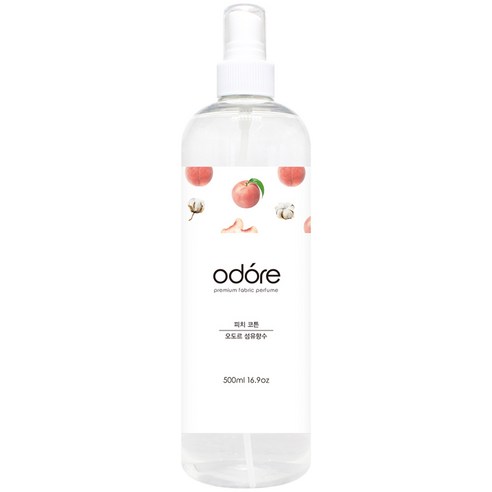 오도르 패브릭 퍼퓸 500ml, 피치 코튼, 1개