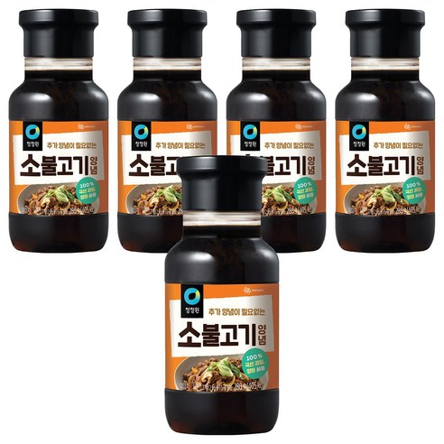 청정원 명가 소불고기 양념, 280g, 5개