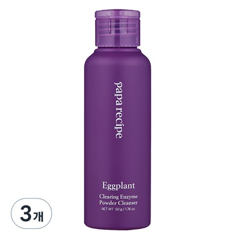 파파레서피 가지 클리어링 효소 파우더 클렌저, 50g, 3개