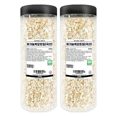 고미네 유기농 퀵 오트밀, 400g, 2개