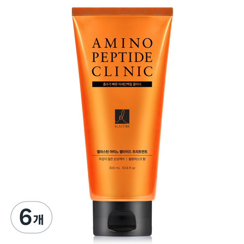 엘라스틴 아미노펩타이드 극손상 집중케어 트리트먼트, 300ml, 6개