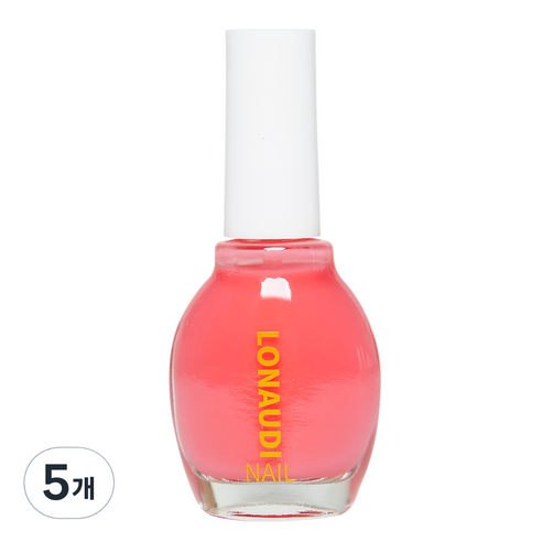 로나우디 케라틴 손톱강화제 코랄핑크, 14ml, 5개