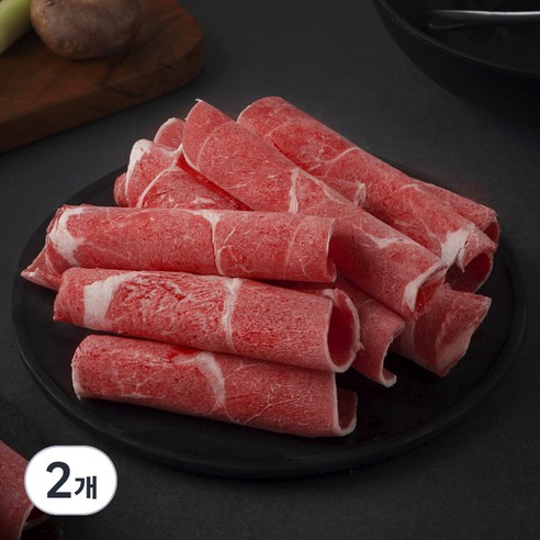 미국산 척아이롤 돌돌말이 불고기 샤브샤브용 (냉동), 2개, 700g