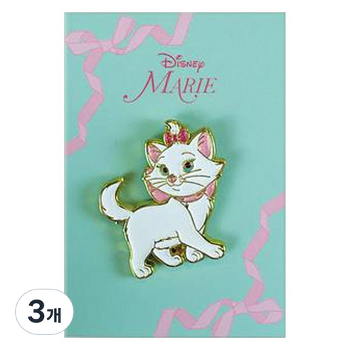 디즈니 마리 뱃지 A, 3개, 1개입